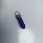 Blue Lapis Statement Pendant Rustic Copper Setting - Image 7