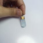 Natural Aquamarine Crystal Pendant Handmade Copper Antique Style - Image 2