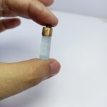 Natural Aquamarine Crystal Pendant Handmade Copper Antique Style - Image 7