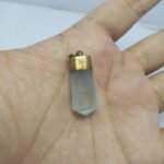 Natural Aquamarine Crystal Pendant Handmade Copper Antique Style - Image 9