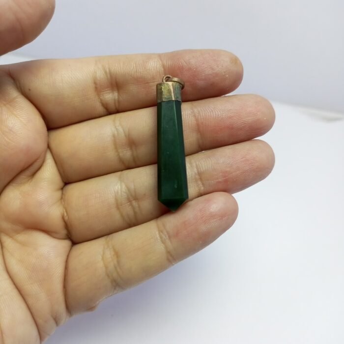 Natural Pakistan Serpentine Pendant Rustic Design - Image 4