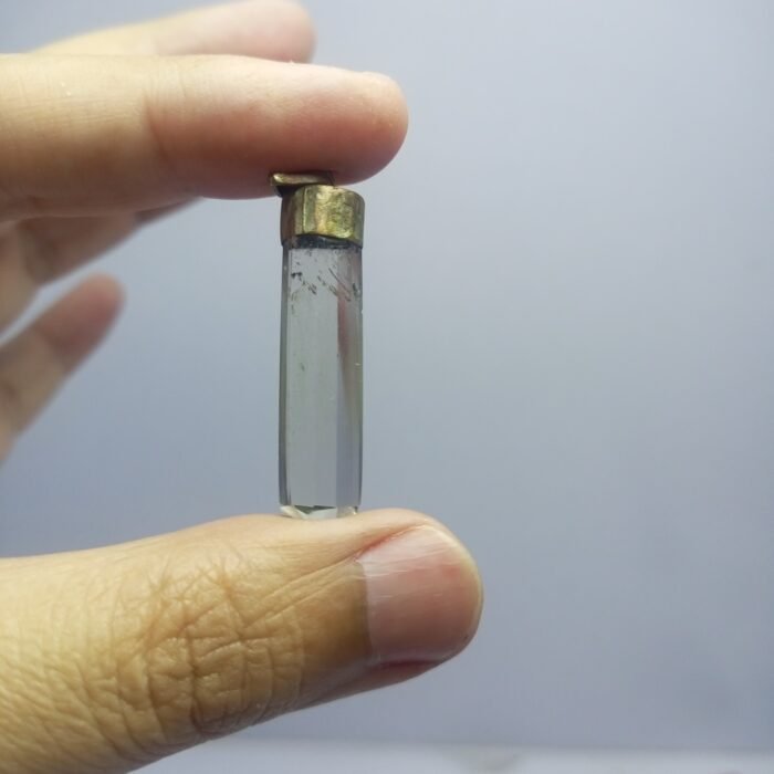 Clear Quartz Statement Pendant Copper Handcrafted Jewelry - Image 6