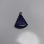 Natural Lapis Lazuli Fan Pendant 55ct Pyrite Afghanistan Stainless Hook - Image 7