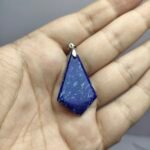 Natural Lapis Lazuli Kite Pendant 30.60ct Pyrite Afghanistan Polished - Image 10