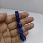 Natural Lapis Lazuli Bracelet 202ct Pyrite Beads Afghanistan Handmade - Image 5