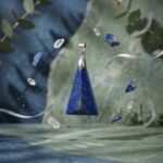 Natural Lapis Lazuli Triangle Pendant 20.70ct Pyrite Afghanistan Faceted - Image 4