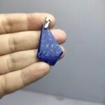 Natural Lapis Lazuli Kite Pendant 30.60ct Pyrite Afghanistan Polished - Image 6