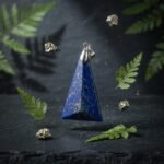 Natural Lapis Lazuli Triangle Pendant 20.70ct Pyrite Afghanistan Faceted - Image 3