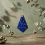 Natural Lapis Lazuli Kite Pendant 30.60ct Pyrite Afghanistan Polished - Image 2