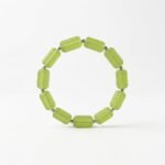 Natural Serpentine Bracelet 163ct Lemon Green Faceted Beads