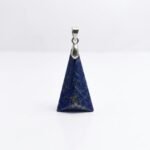 Natural Lapis Lazuli Triangle Pendant 20.70ct Pyrite Afghanistan