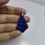 Natural Lapis Lazuli Kite Pendant 30.60ct Pyrite Afghanistan Polished - Image 5