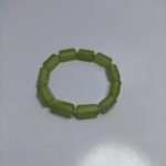 Natural Serpentine Bracelet 163ct Lemon Green Faceted Beads Unisex - Image 2