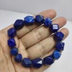 Natural Lapis Lazuli Bracelet 202ct Pyrite Beads Afghanistan Handmade