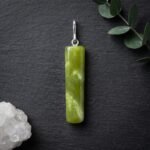 Natural Serpentine Apple Green Locket Pendant Pakistan