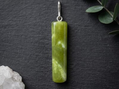 Natural Serpentine Apple Green Locket Pendant Pakistan
