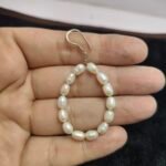 Natural Pearl Beads Earrings 29.5ct 925 Silver Handmade Drop Earrings - Image 5